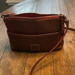Dooney & Bourke - Brown Leather Crossbody Bag
